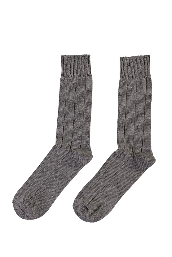 Erkek Giyim - Yünlü Desenli Çorap