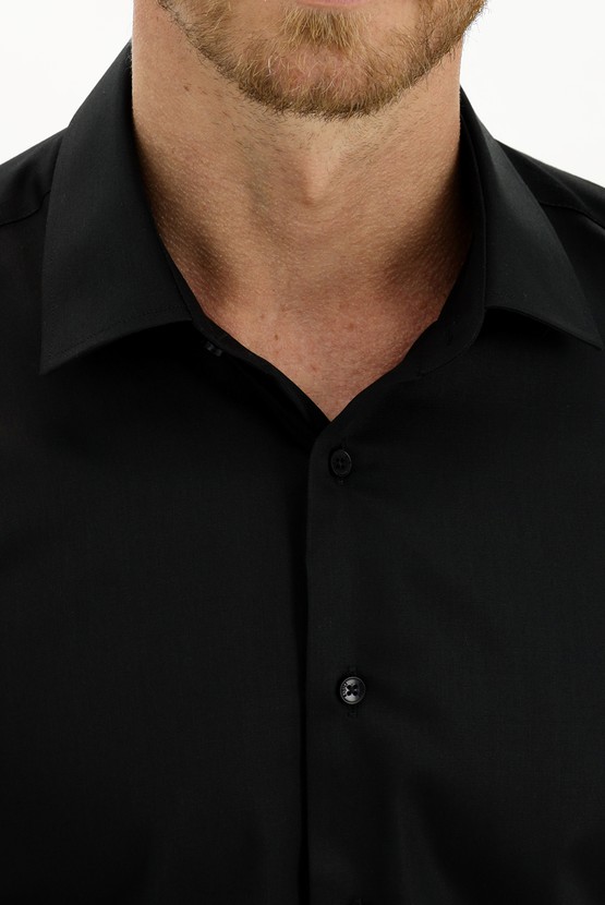 Erkek Giyim - Uzun Kol Slim Fit Non Iron Gömlek