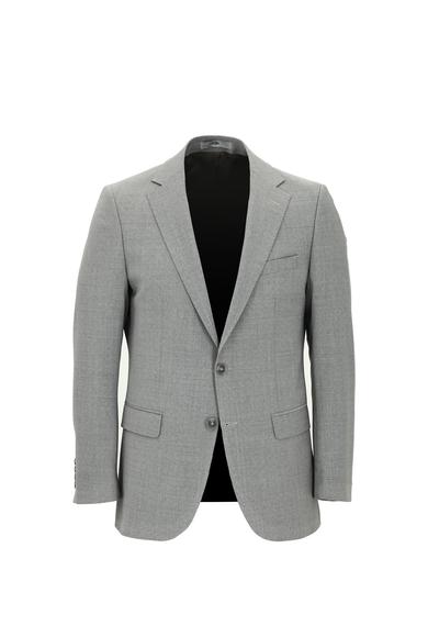 Erkek Giyim - AÇIK GRİ 56 Beden Yünlü Klasik Takım Elbise