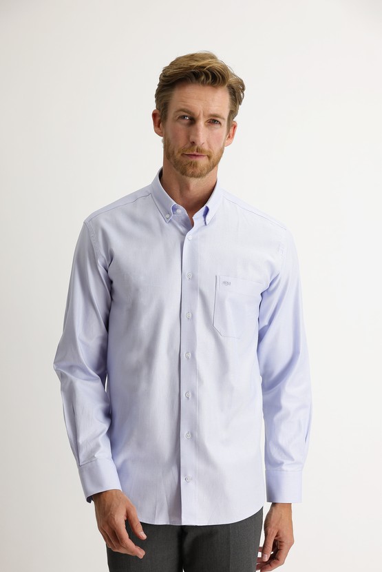 Erkek Giyim - Uzun Kol Regular Fit Oxford Gömlek