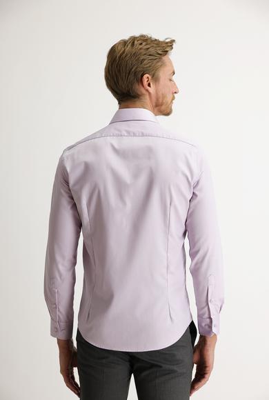Erkek Giyim - LİLA S Beden Uzun Kol Slim Fit Non Iron Pamuklu Gömlek