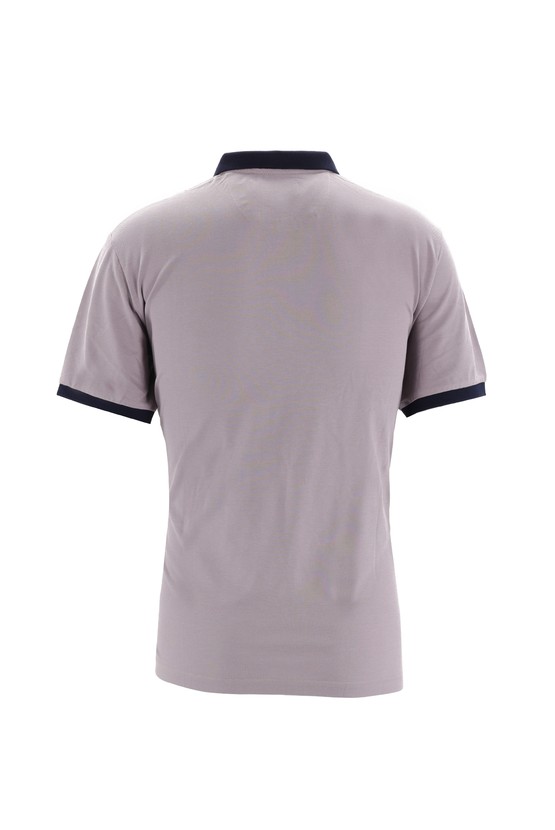 Erkek Giyim - Polo Yaka Regular Fit Desenli Nakışlı Tişört