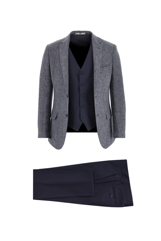 Erkek Giyim - Slim Fit Kombinli Takım Elbise