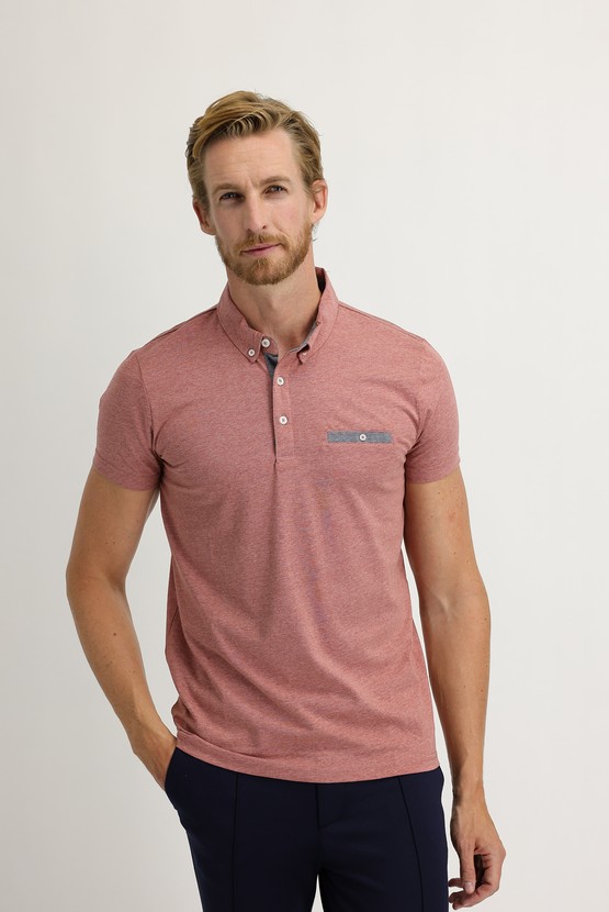Erkek Giyim - Polo Yaka Slim Fit Tişört