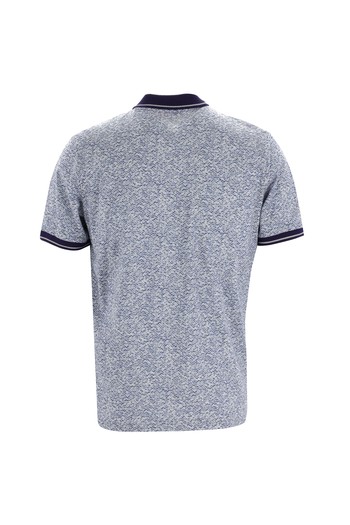 Polo Yaka Regular Fit Desenli Pamuk Tişört