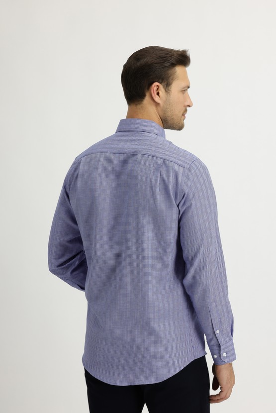 Erkek Giyim - Uzun Kol Regular Fit Ekose Gömlek