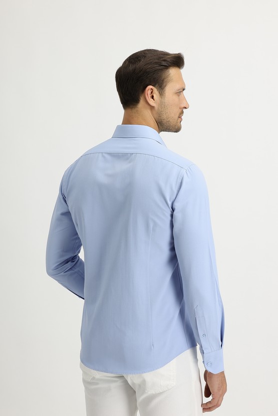 Erkek Giyim - Uzun Kol Slim Fit Dar Kesim Gömlek