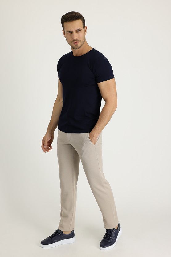 Erkek Giyim - Beli Lastikli İpli Pantolon