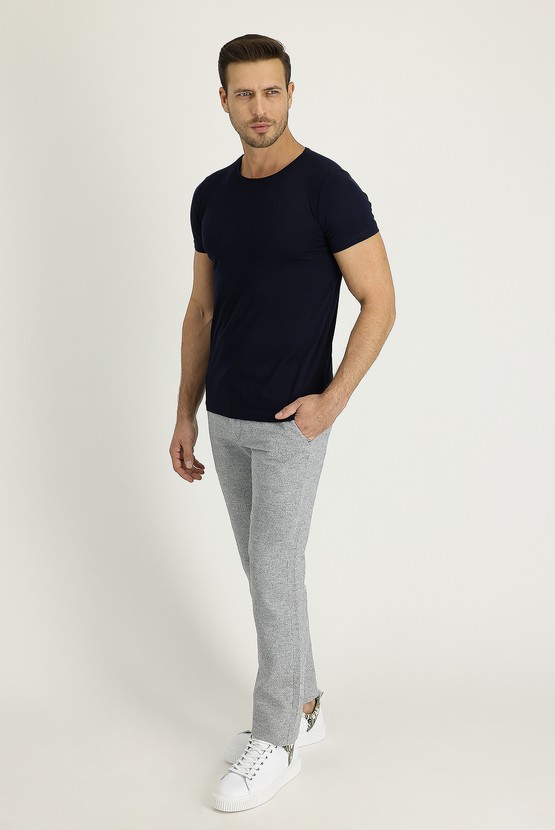 Erkek Giyim - Pamuk Kanvas / Chino Bağcıklı Pantolon