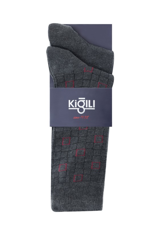 Erkek Giyim - 2'li Desenli Çorap Seti