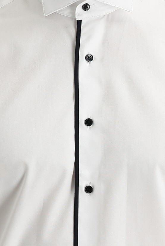 Erkek Giyim - Uzun Kol Ata Yaka Klasik Pamuk Gömlek