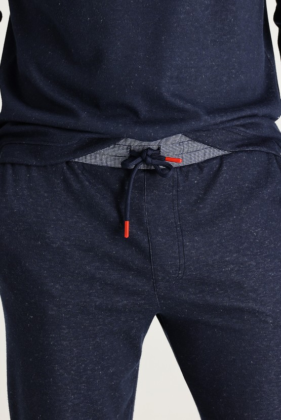 Erkek Giyim - Beli Lastikli İpli Pantolon / Eşofman