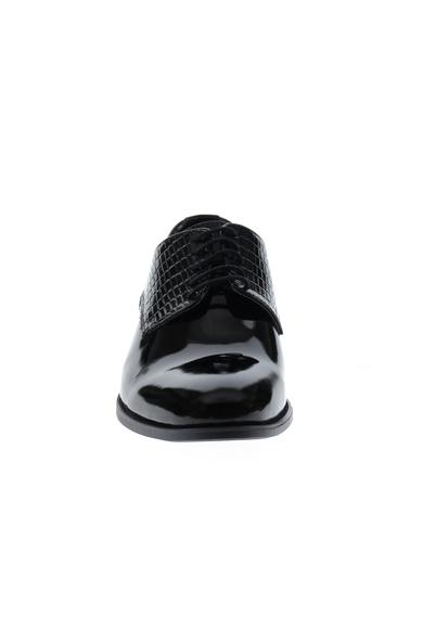 Erkek Giyim - SİYAH 44 Beden Klasik Rugan Deri Ayakkabı