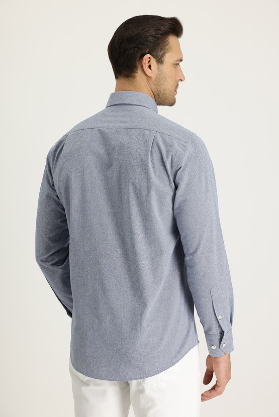 Erkek Giyim - Uzun Kol Regular Fit Spor Gömlek