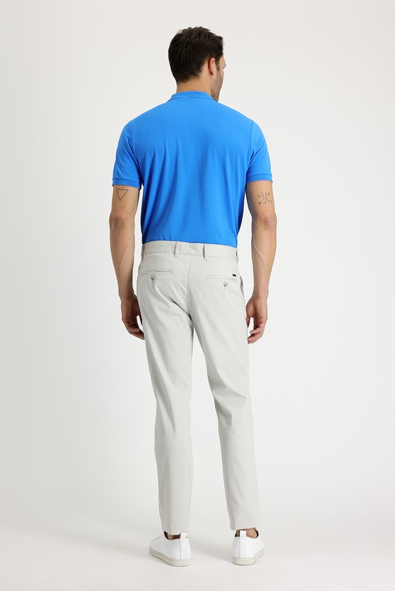 Erkek Giyim - Relax Fit Likralı Kanvas / Chino Pantolon
