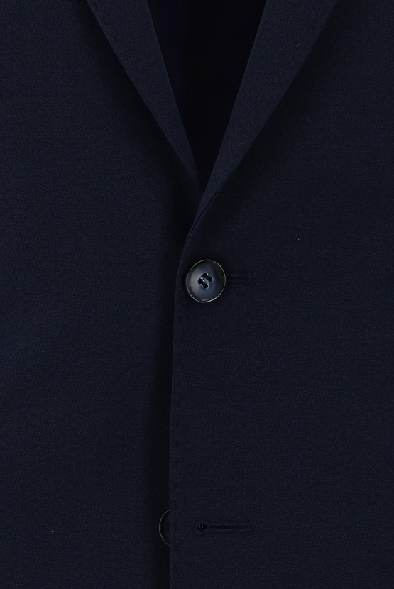 Erkek Giyim - Slim Fit Dar Kesim Klasik Kuşgözü Takım Elbise