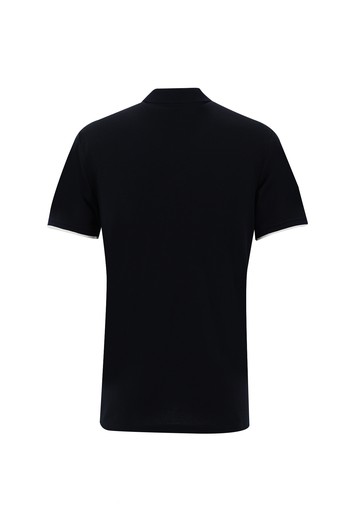 Polo Yaka Regular Fit Desenli Pamuk Tişört
