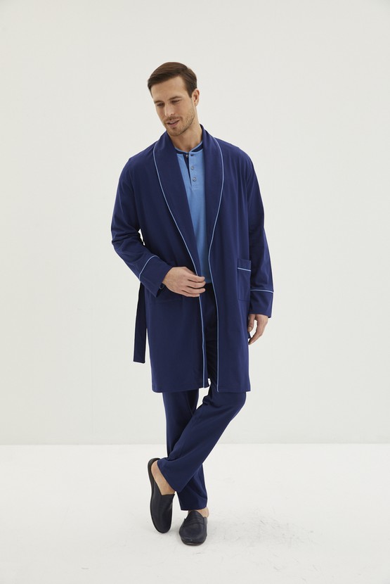 Erkek Giyim - 3'lü Penye Roblu Patlı Pijama Takımı