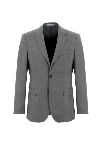 Erkek Giyim - AÇIK GRİ 50 Beden Klasik Kuşgözü Takım Elbise