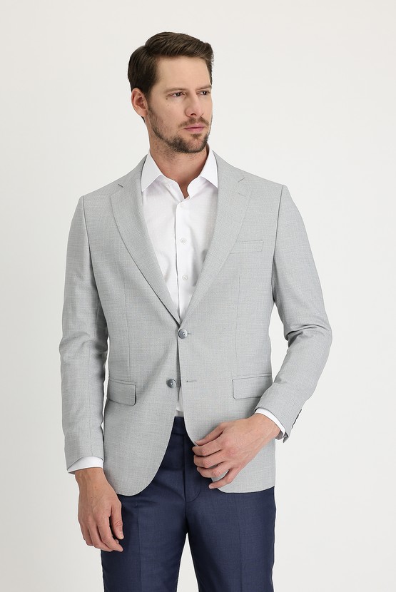Erkek Giyim - Desenli Blazer Ceket
