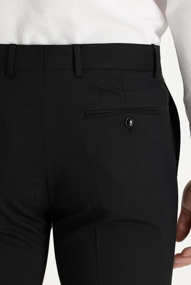 Erkek Giyim - SİYAH 52 Beden Yünlü Klasik Kumaş Pantolon