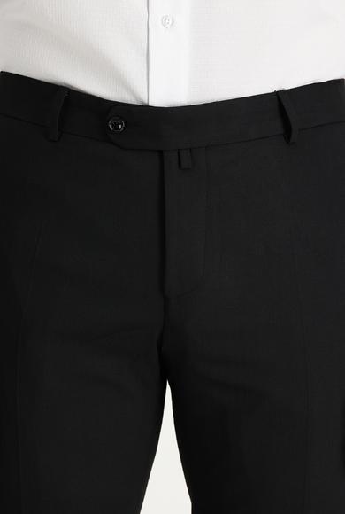 Erkek Giyim - SİYAH 52 Beden Yünlü Klasik Kumaş Pantolon
