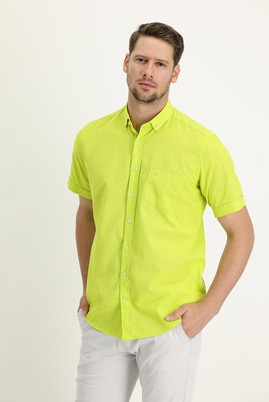 Fıstık Yeşili
      
      Kısa Kol Regular Fit Pamuk Gömlek