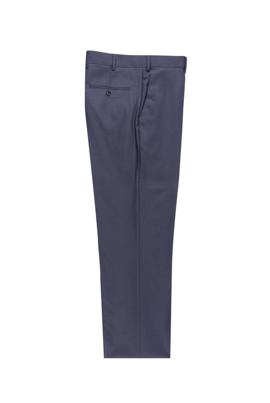 Erkek Giyim - Desenli Likralı Klasik Kumaş Pantolon