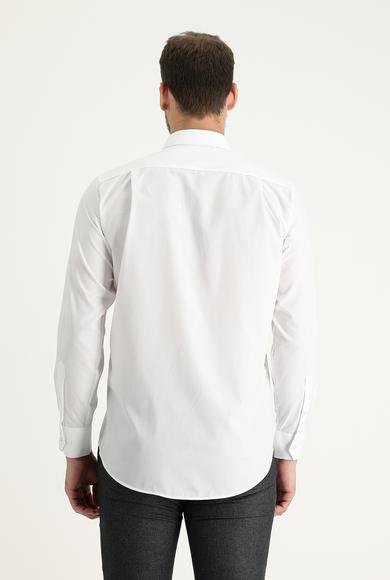 Erkek Giyim - BEYAZ 3X Beden Uzun Kol Klasik Pamuklu Gömlek