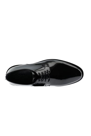 Erkek Giyim - SİYAH 45 Beden Klasik Rugan Ayakkabı