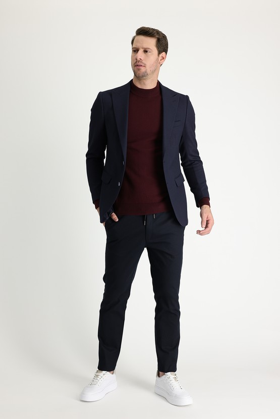 Erkek Giyim - Regular Fit Beli Lastikli İpli Likralı Pantolon