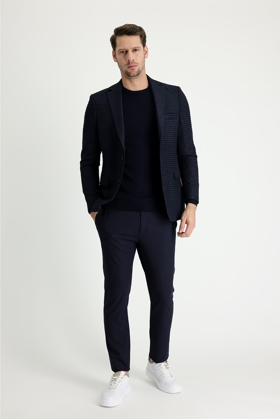 Erkek Giyim - Super Slim Fit Ekstra Dar Kesim Klasik Pantolon