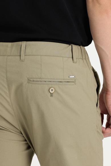 Erkek Giyim - ORTA VİZON 54 Beden Slim Fit Likralı Kanvas / Chino Pantolon