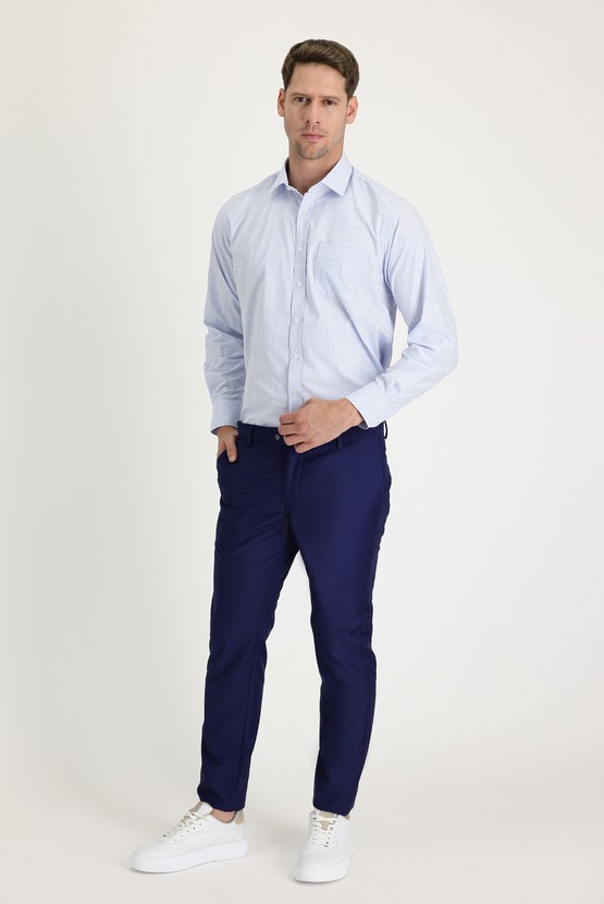 Erkek Giyim - Super Slim Fit Ekstra Dar Kesim Klasik Pantolon
