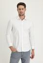  Beyaz  Uzun Kol Super Slim Fit Ekstra Dar Kesim Klasik Pamuklu Gömlek