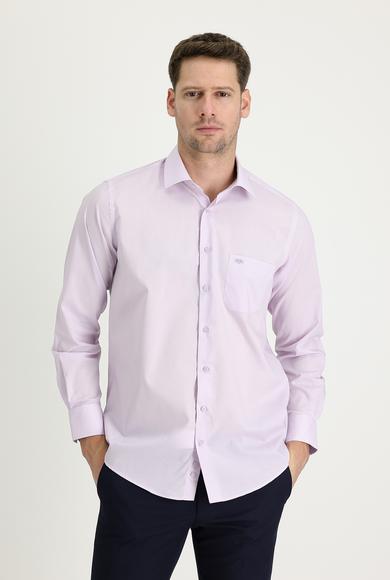 Erkek Giyim - LİLA M Beden Uzun Kol Klasik Pamuklu Gömlek