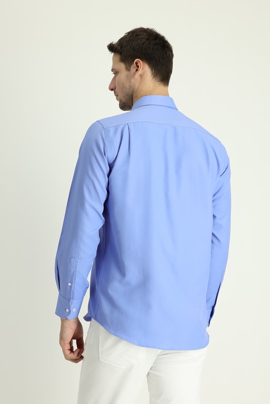 Erkek Giyim - Uzun Kol Relax Fit Rahat Kesim Gömlek