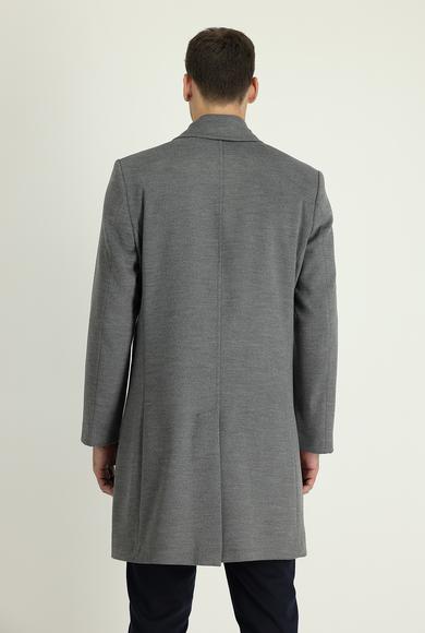 Erkek Giyim - ORTA FÜME 60 Beden Klasik Palto