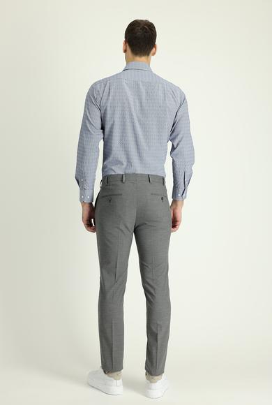 Erkek Giyim - ORTA GRİ 60 Beden Likralı Klasik Pantolon