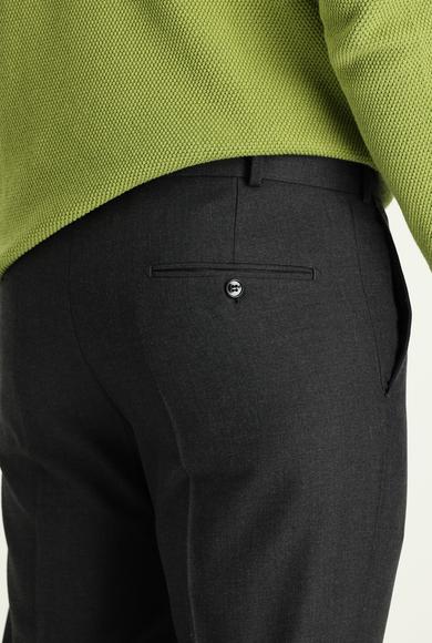 Erkek Giyim - ORTA FÜME 70 Beden Yünlü Klasik Pantolon
