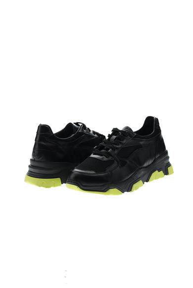 Erkek Giyim - Siyah 42 Beden Spor Deri Ayakkabı