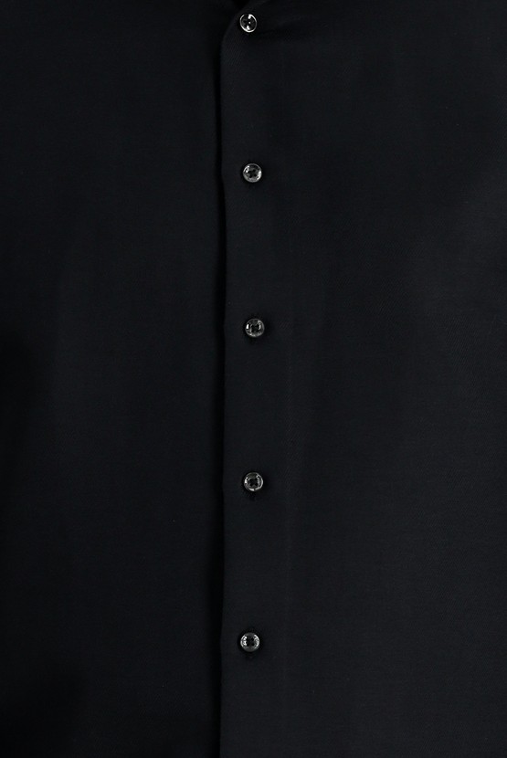 Erkek Giyim - Uzun Kol Slim Fit Dar Kesim Klasik Pamuklu Gömlek