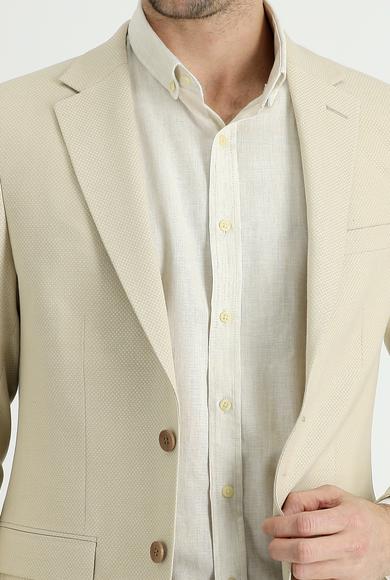 Erkek Giyim - AÇIK BEJ 58 Beden Klasik Ceket