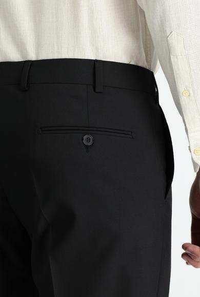 Erkek Giyim - SİYAH 52 Beden Yünlü Klasik Pantolon