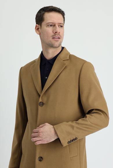 Erkek Giyim - CAMEL 54 Beden Klasik Palto