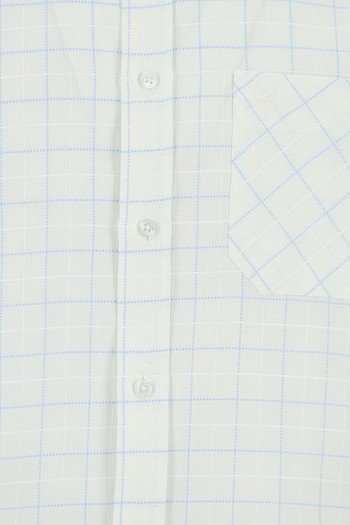 Uzun Kol Regular Fit Kareli Pamuk Gömlek