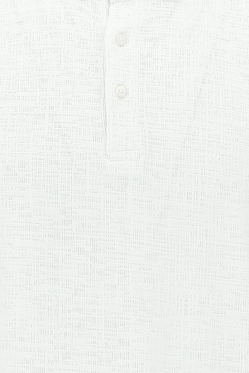 Polo Yaka Regular Fit Desenli Tişört