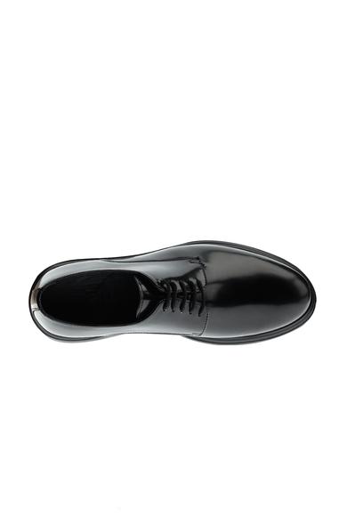 Erkek Giyim - SİYAH 41 Beden Bağcıklı Rugan Casual Deri Ayakkabı