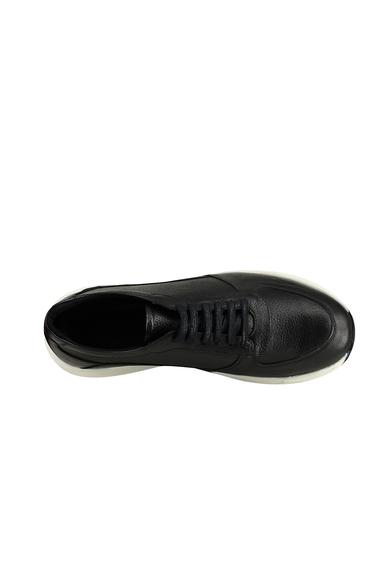 Erkek Giyim - SİYAH 41 Beden Sneaker Deri Ayakkabı