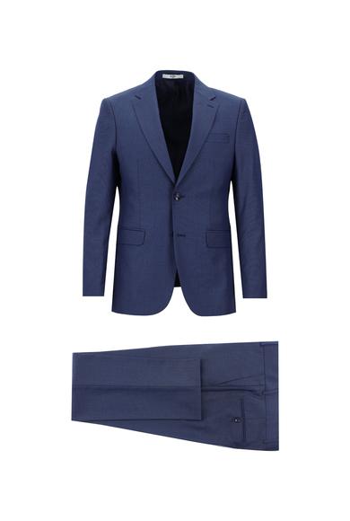 Erkek Giyim - HAVACI MAVİ 48 Beden Slim Fit Klasik Takım Elbise